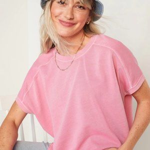 Old Navy Oversized Short-Sleeve Sweatshirt